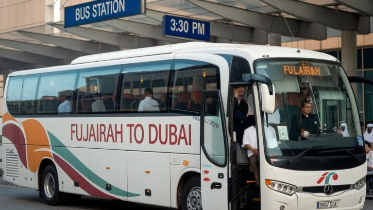 Fujairah to Dubai Bus Timing