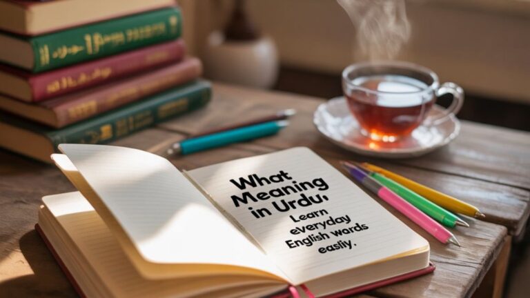 What Meaning in Urdu
