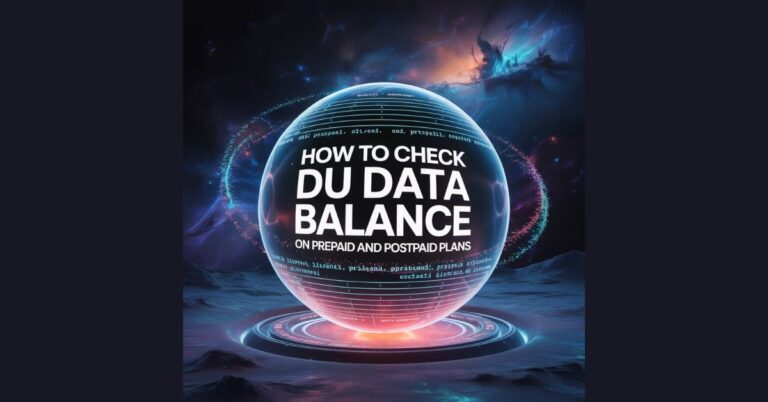 How to Check Du Data Balance on Prepaid and Postpaid Plans How to Check Du Data Balance