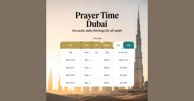 Prayer Time Dubai: Accurate Daily Timings for All Salah Prayer Time Dubai
