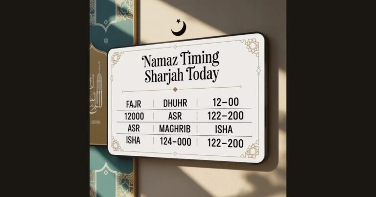 Namaz Timing Sharjah Today Complete Prayer Schedule Namaz Timing Sharjah